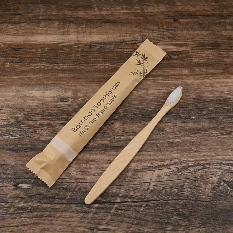 Eco Friendly Bamboo Toothbrushes Soft Bristle Adult Pack Of 100_voghion.com