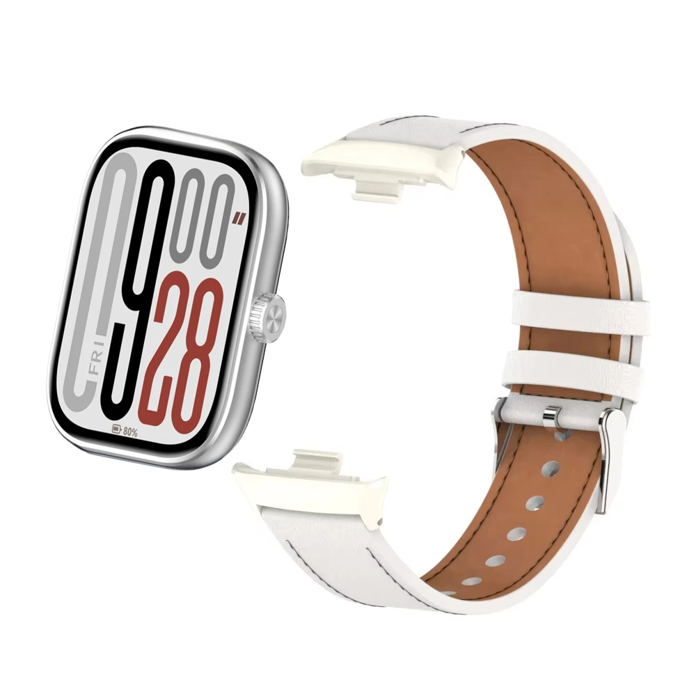 Premium Leather Strap for Smartwatch - Replaceable Wristband in Elegant Design