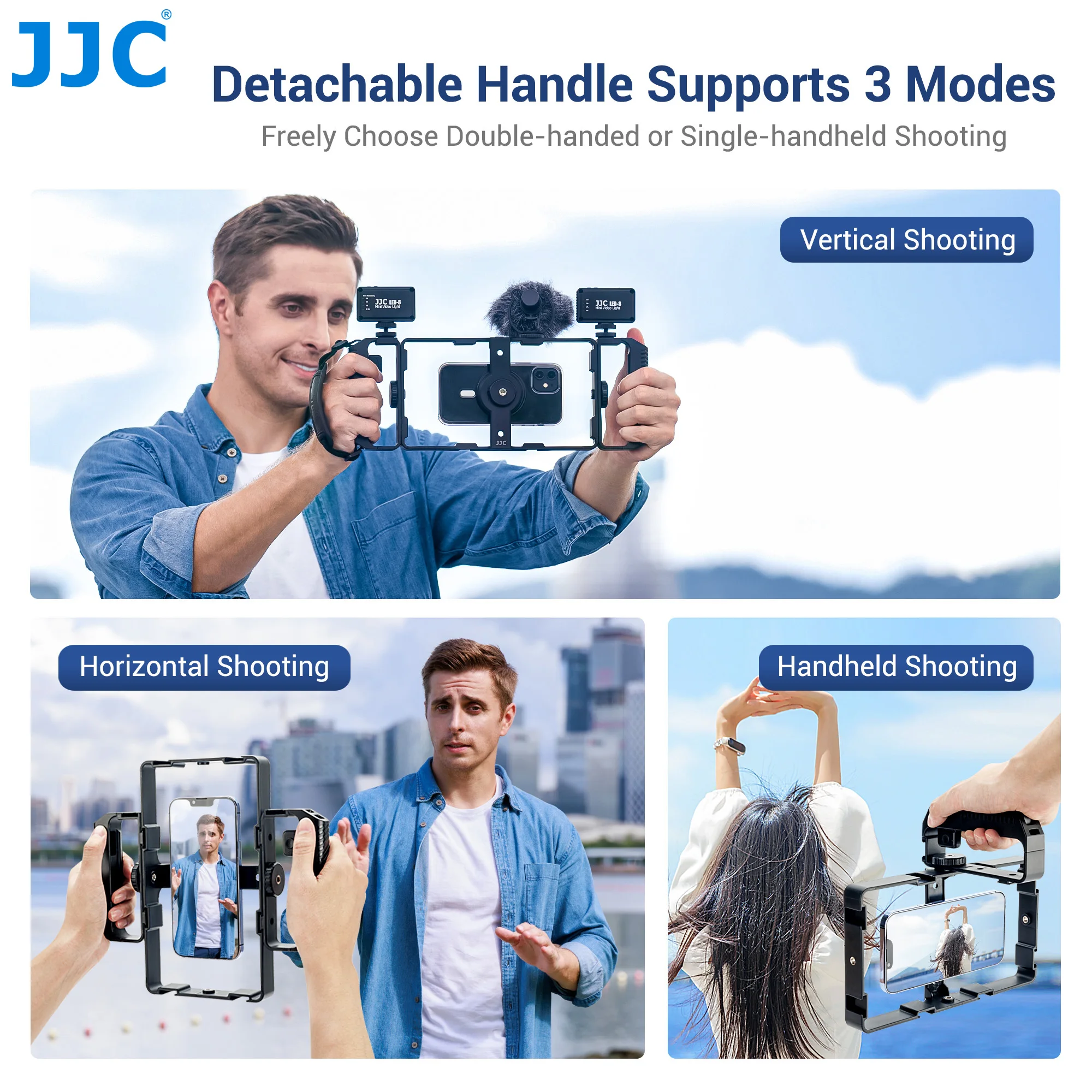 JJC Magnetic Smartphone Video Rig Kit with Remote Control Vlog