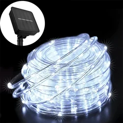 Solar - Powered Waterproof LED Rope Lights - 32M 300LEDS (White)