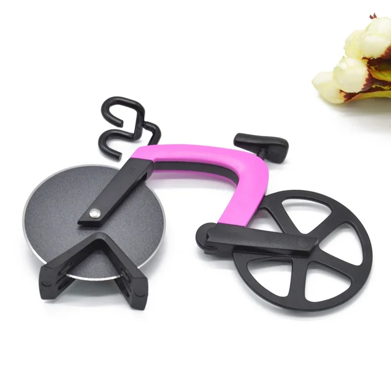 Stainless Steel Bicycle Pizza Cutter Wheel Bike Roller Pizza Chopper Slicer Cutting Knife Kitchen Tools