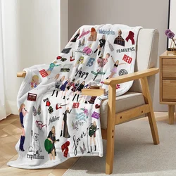 Chic Plush Flannel Fleece Blanket - Soft and Cozy Throw - 100X130CM (1)