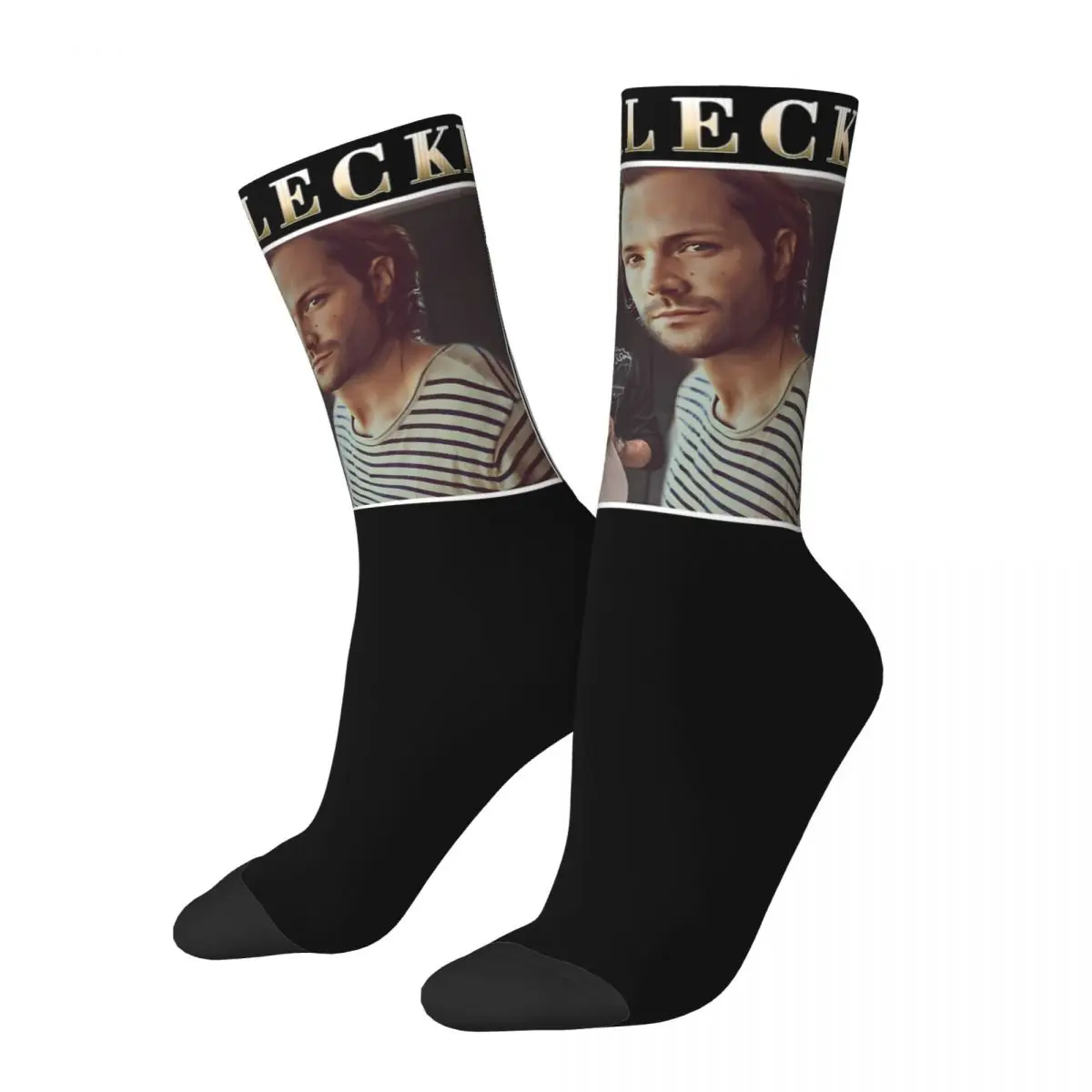 

Jared Padalecki Ретро Merch Носки дышащие американские графические носки средней длины мягкие для мужчин маленькие подарки