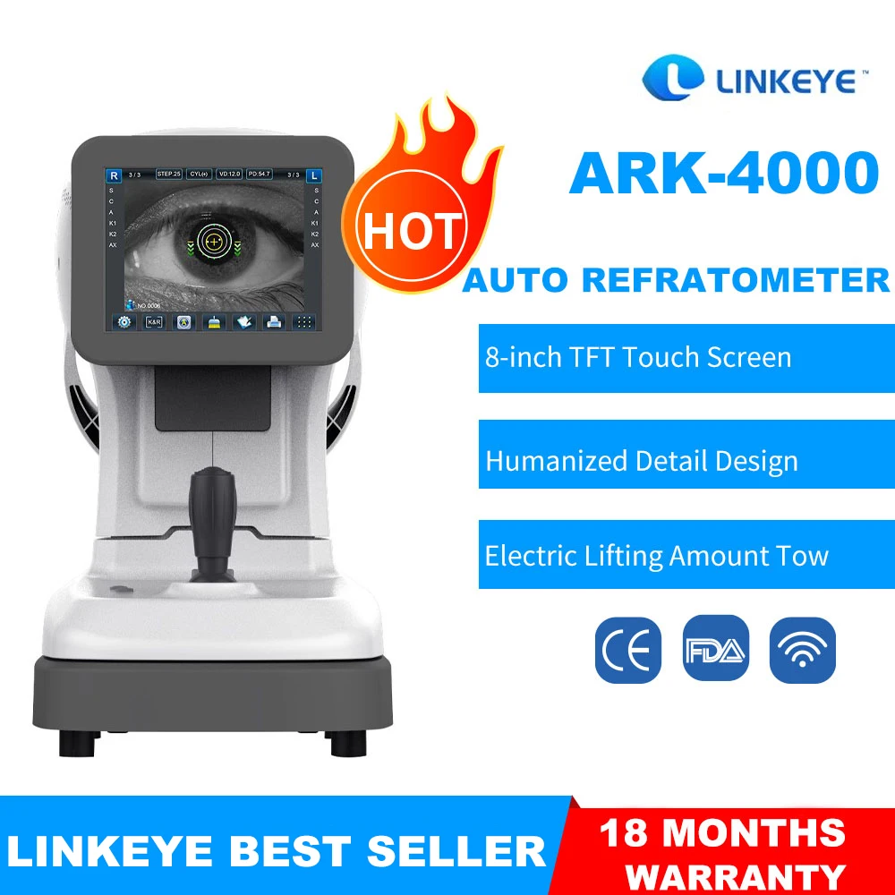 LINKEYE Brand Ophthalmic Instrument Optics Eye High Quality Auto Keratometer Refractometer ARK-4000 Low Price