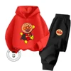 Popular Simple Anpanman Cartoon New Releases for Boys Girls Casual Wear Fun Graphics Everyday Style Fall Winter Hoodie Tracksuit 1