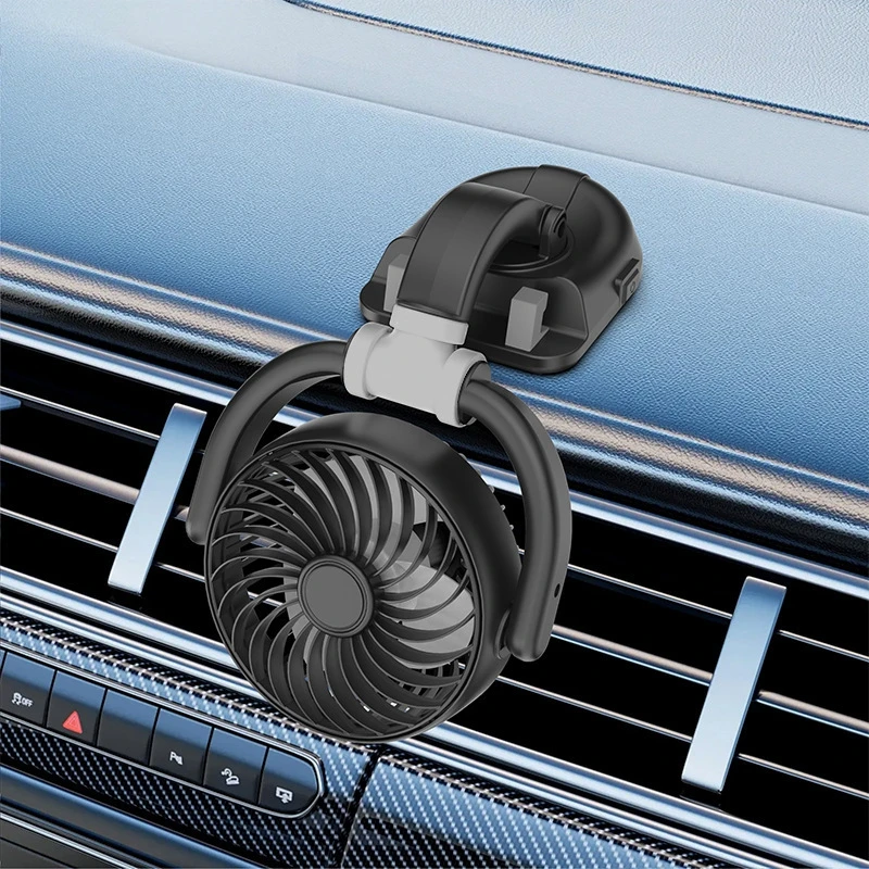 Compact 360° Rotatable USB Fan with Adjustable Speeds