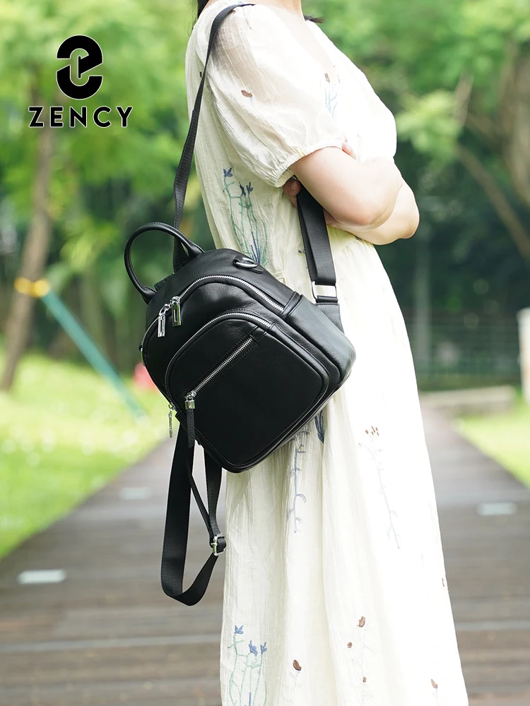 Crossbody Backpack Mini Black Leather Backpack Zency Fashion Genuine  Leather Small Backpack Knapsack Multi-pocket Convertible Shoulder Bag  Commuters Lightweight Casual Daypack AliExpress 1524