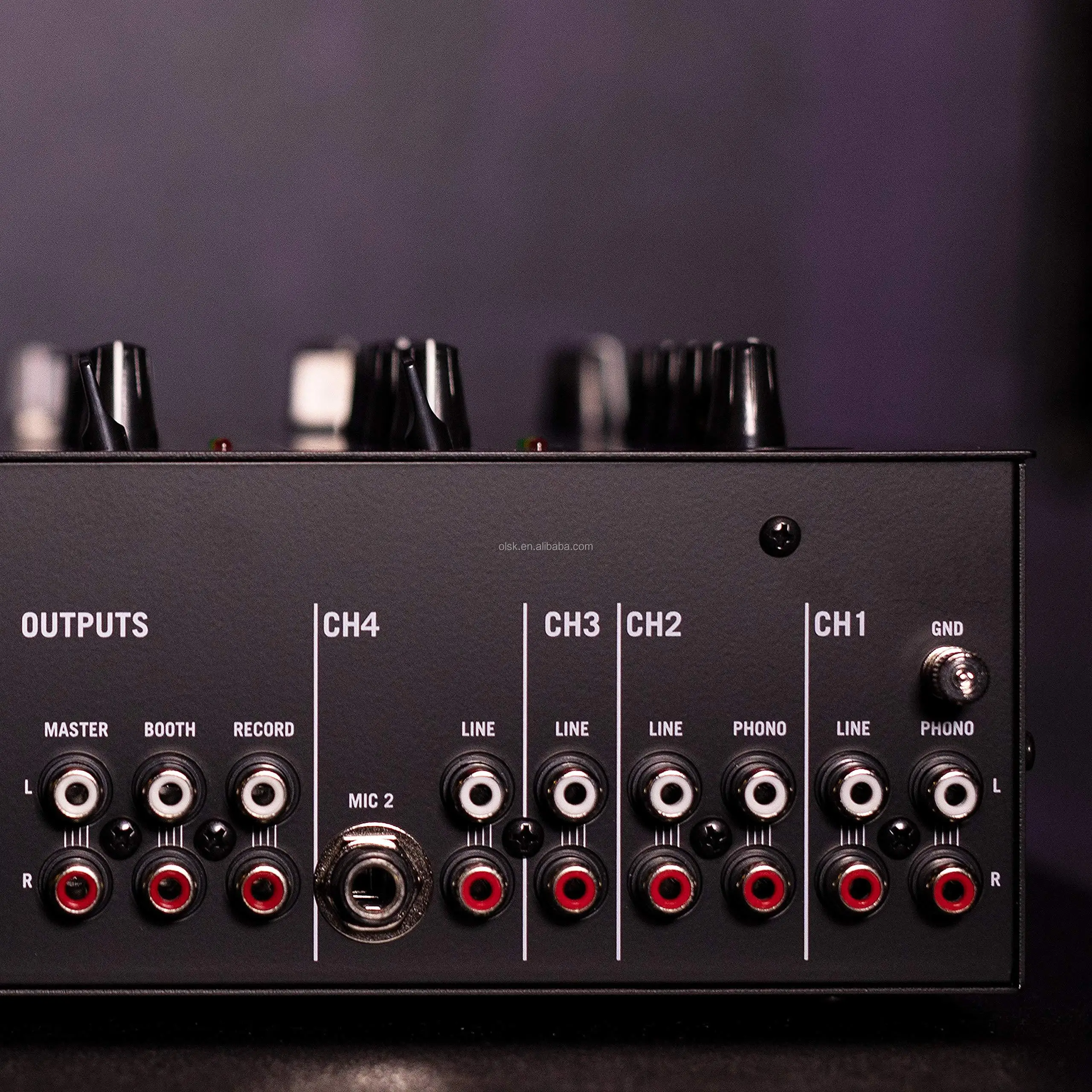 CLMX-M6USB 4 채널 전문 오디오 디스코 음악 DJ 믹서, USB BT XLR RCA 입력, 턴테이블 CD 포노 PC용