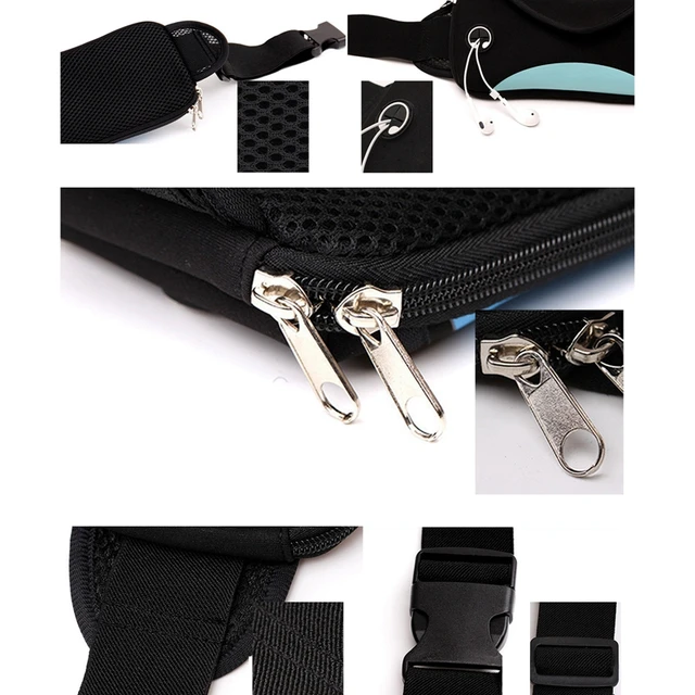 Cintura Portaoggetti Per Corsa - Marsupio Impermeabile Regolabile, Per Cellulare, Chiavi E Soldi