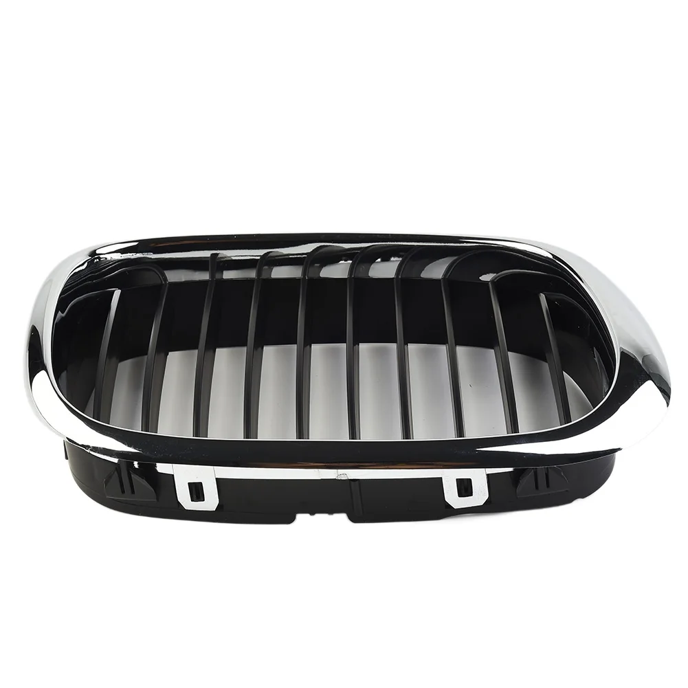 Grilles Replacement for BMW E39 1998-2003 Sedan 525/530/535/540/M5 Chrome Silver Outline Car Accessories