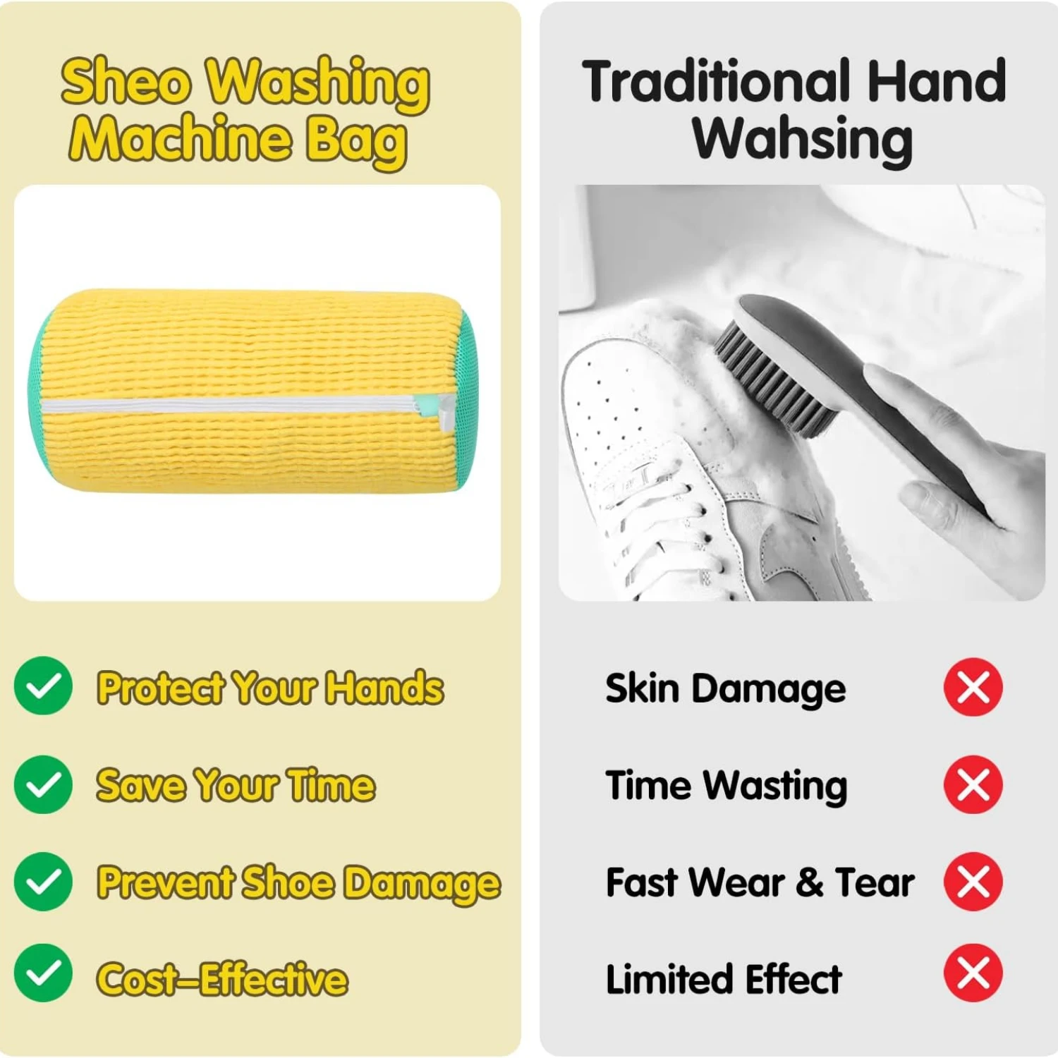 Shoe Washing Machine Bag Laundry Shoe Bags for Washer and Dryer Reusable Shoe Cleaning Bag Household Lazy Sneakers Organizer 2