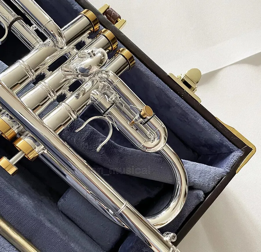 Silver Plating Trumpet QUALITY Horn Detachable Bell Musical