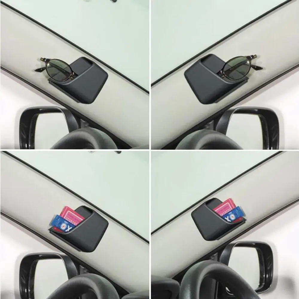 car phone holder 2pcs cigarette phone glasses ic card holder organizers bag car styling accessories car organizer auto truck pillar storage box