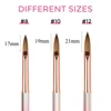 ANGNYA Kolinsky Acrylic Nail Brush 3D Pure Handmade Nail Art Brushes For Acrylic Application  For Diy Home Salon Size 8#10#12# 2