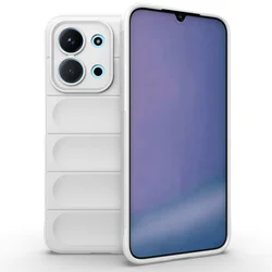 Shockproof Bumper Back Cover - Soft TPU Full Lens Protection for 173.16mmx81.07mm (White)