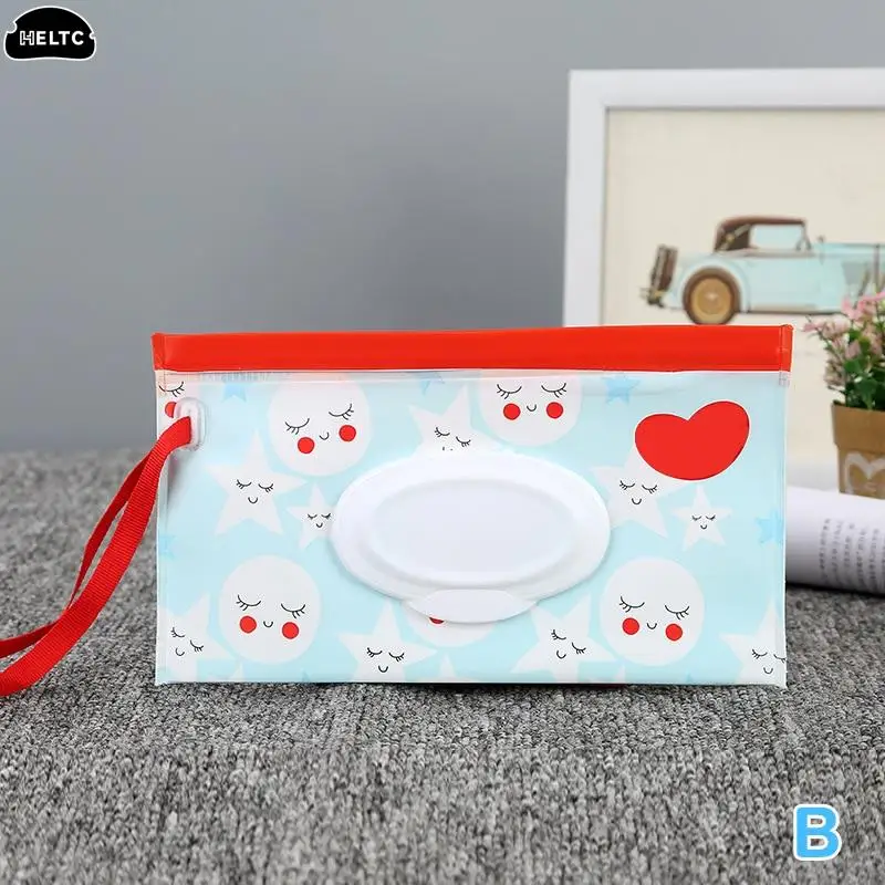 Portable Baby Wet Wipes Bag Tissue Box Container Eco-friendly Reusable Wipes Storage Clamshell Baby Cleaning Wipes Box Hygiene 3