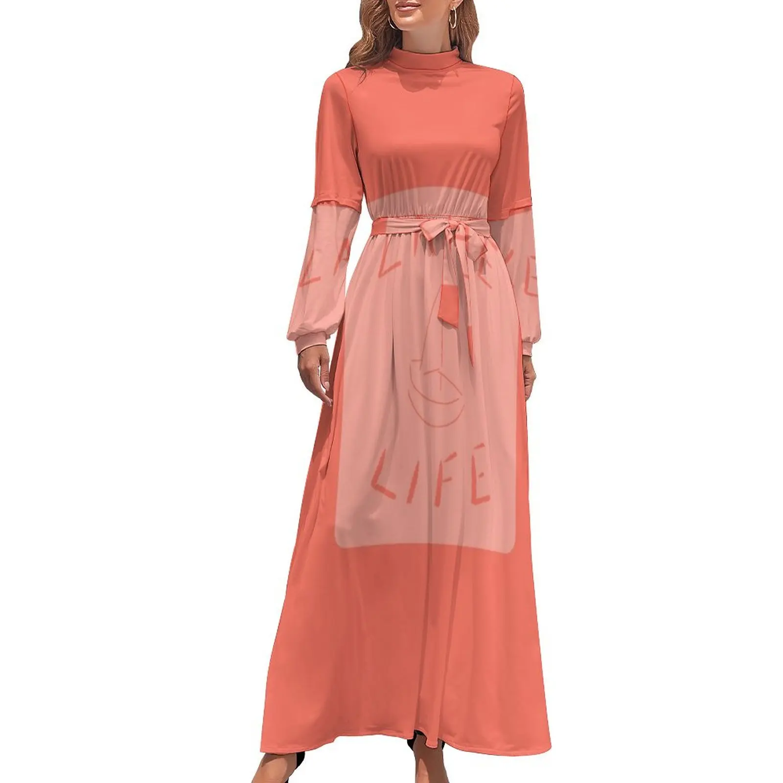 Vestido largo Lake Life (rojo claro) vestidos de verano para mujer 2024 vestidos de fiesta para mujer Vestido de noche para mujer