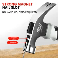 AIRAJ 6 Inch Mini Claw Hammer Multifunction Professional Carpentry Construction Tool Strong Durable Hammer Portable Hand Tools 2