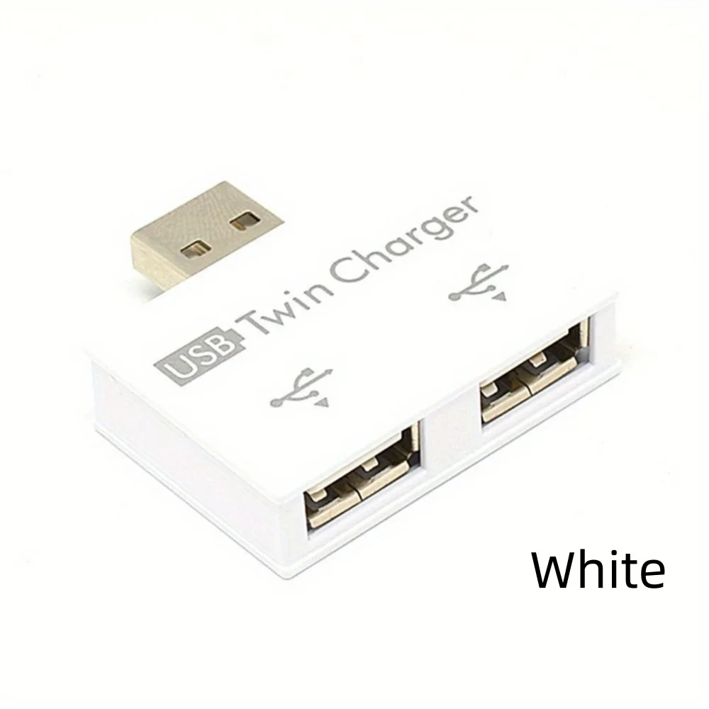 מתאם USB 2.0 HUB 1 ל-2 יציאות במהירות גבוהה, מיני מפצל למחשב נייד, דיסק און קי, קורא כרטיסים, עכבר, מקלדת, טלפון, אביזרי טעינה