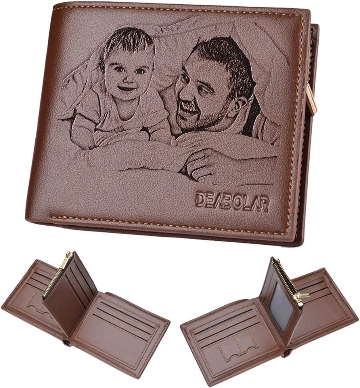 Custom Engraved Wallet,Personalized Photo RFID Wallets for Men,Husband,Dad, Son,Personalized Gifts for Bithday Anniversary Day _ - AliExpress Mobile