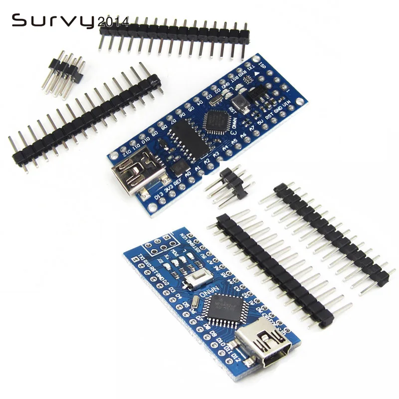 

Mini USB Nano 3.0 ATmega328P Controller Board Compatible For Arduino Nano CH340 USB Driver Nano V3.0 ATmega328