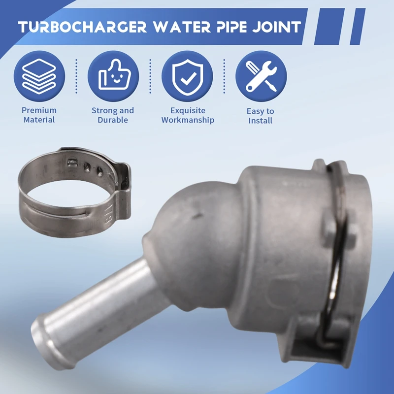 For BMW 3 Series F35 B48 5 Series G38 330 530 535 Turbocharger Water Pipe Joint Aluminum Alloy