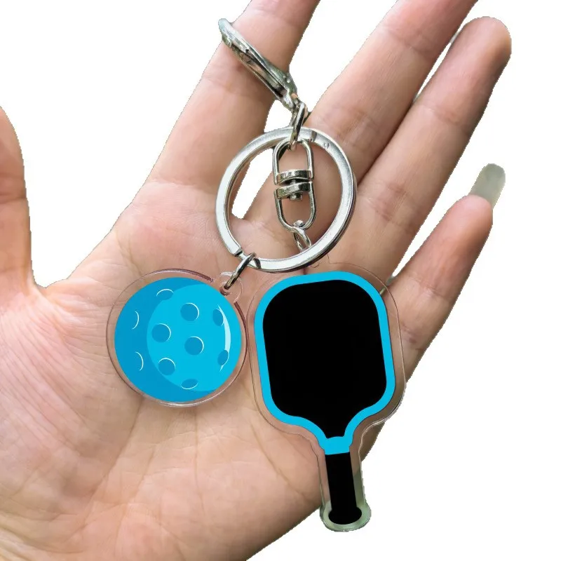 Pickleball Paddle Keychain Charm 5