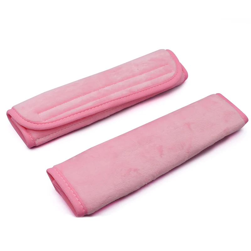 Universal Car Seat Belt Covers Interior Accessories 2Pcs Pink Black Auto Seatbelts Shoulder Pad Guard For Adults Youth Kids