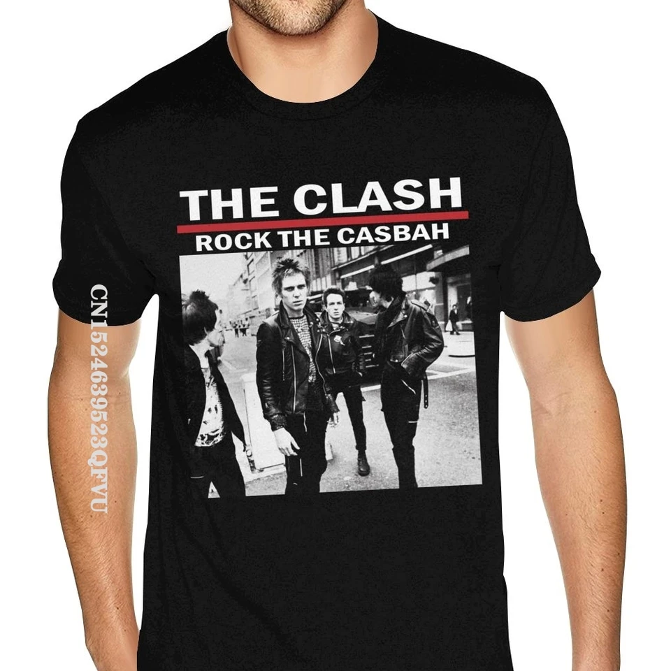 The Clash – Maglietta Rock The Casbah, Maglietta Clash, Maglietta Clash, Maglietta Clash, Regali Per Gli Amanti Della Musica - Italia - Foto 12