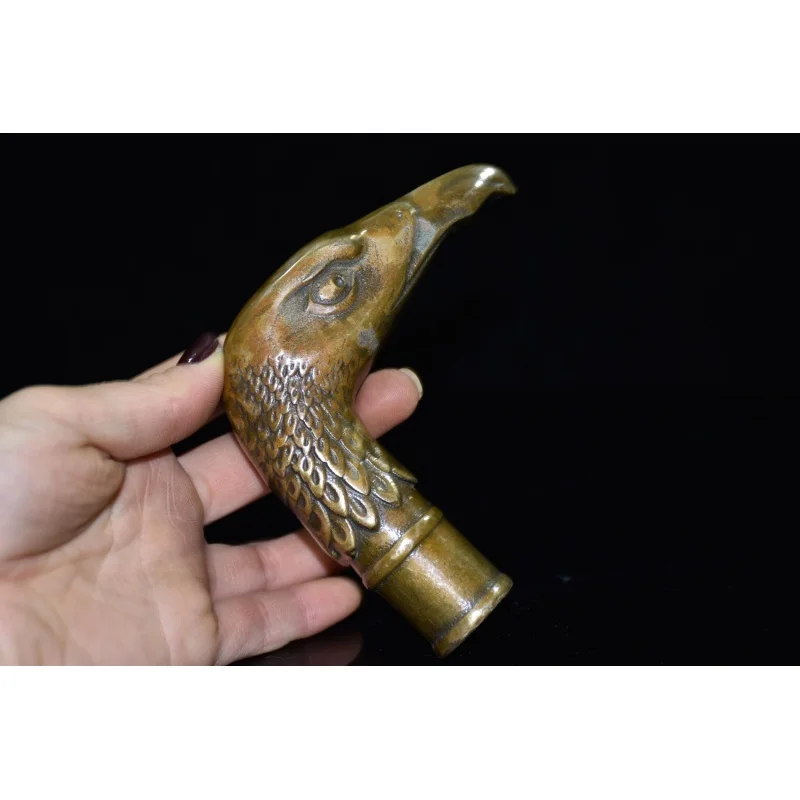 

Китайская латунная медная ручная резная статуя орла из тростника