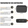 2024 TWS Bluetooth Speakers Portable Outdoor Oxford Loudspeaker Wireless Column 3D Stereo Music Player Surround Hifi Sound Box 5