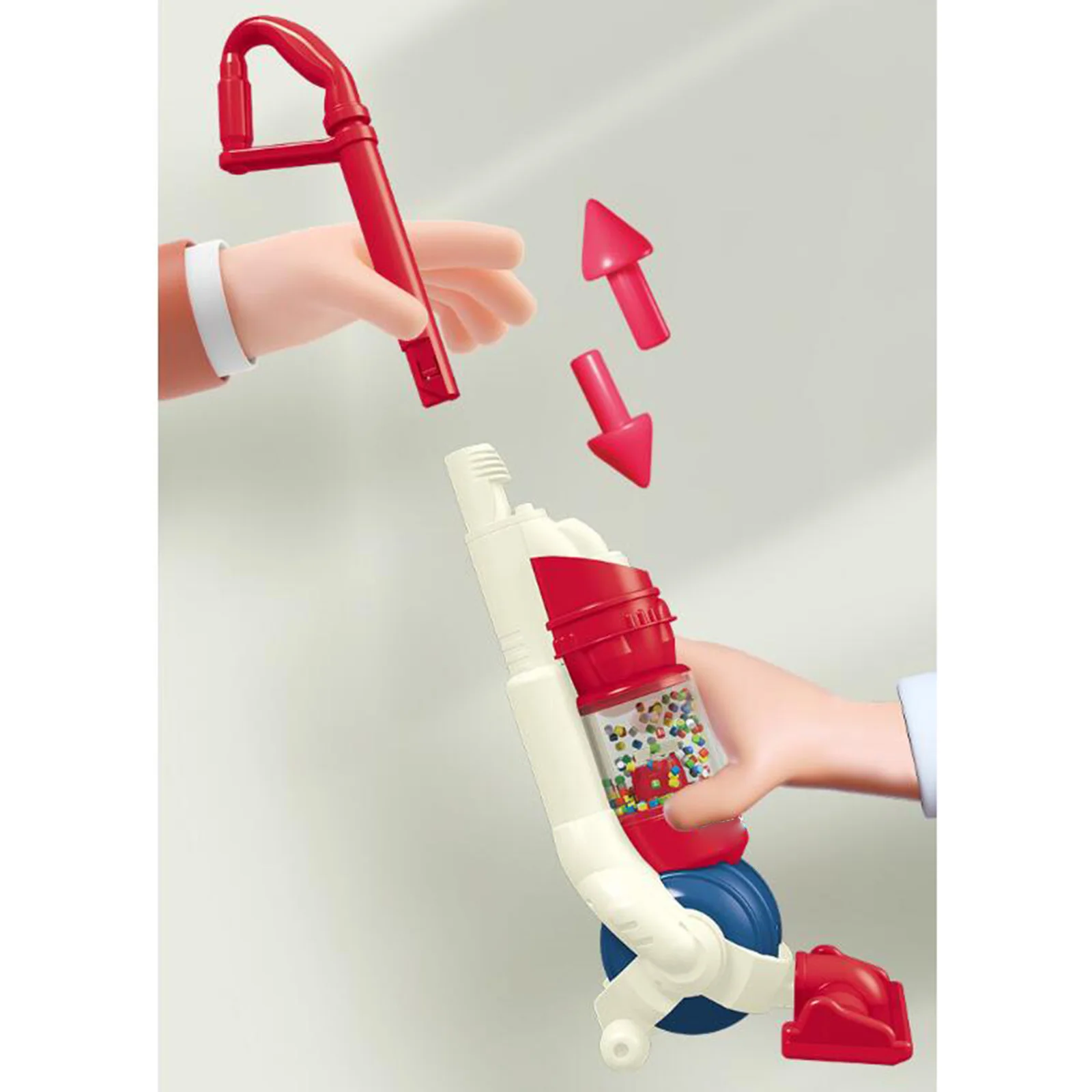 Kids Vacuum Cleaner Toy Housekeeping Pretend with Music and Light Role Play for Kid Age 4 5 6 Children Toddlers Girls Boys 3