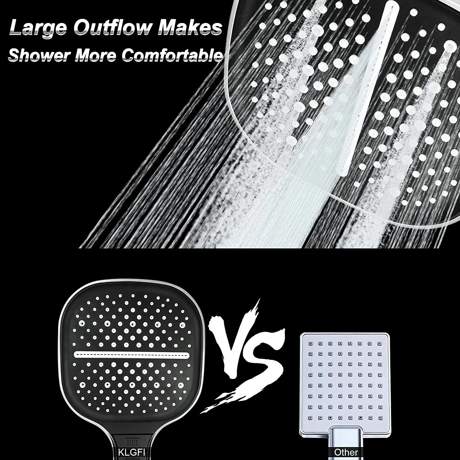 Large Shower Head 7 Modes Adjustable Shower Head Bathroom High-pressure Water-saving Shower Mixer Nozzles Bathroom Accessories 4