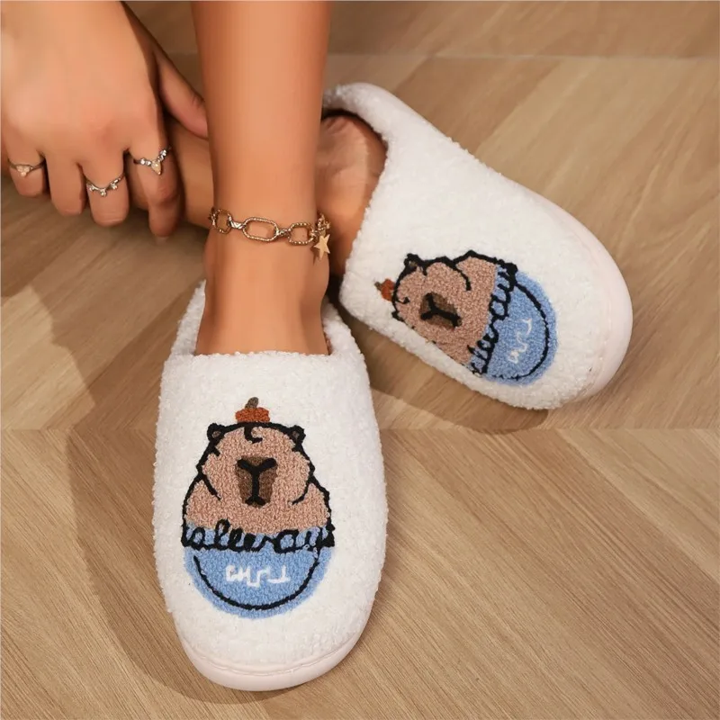 Warm Cotton Slippers for Women Non Slip House Shoes
