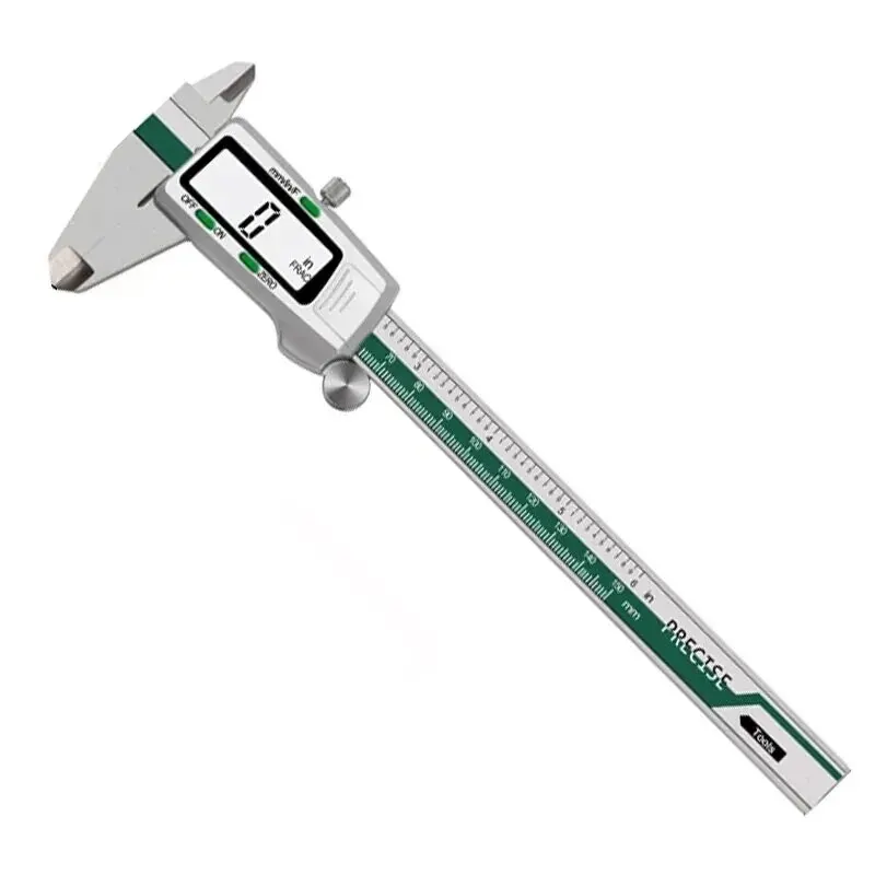 ET50 150mm Digital Caliper Stainless Steel Fraction / MM / Inch 0.01mm High Precision for Mechanical Components Measure