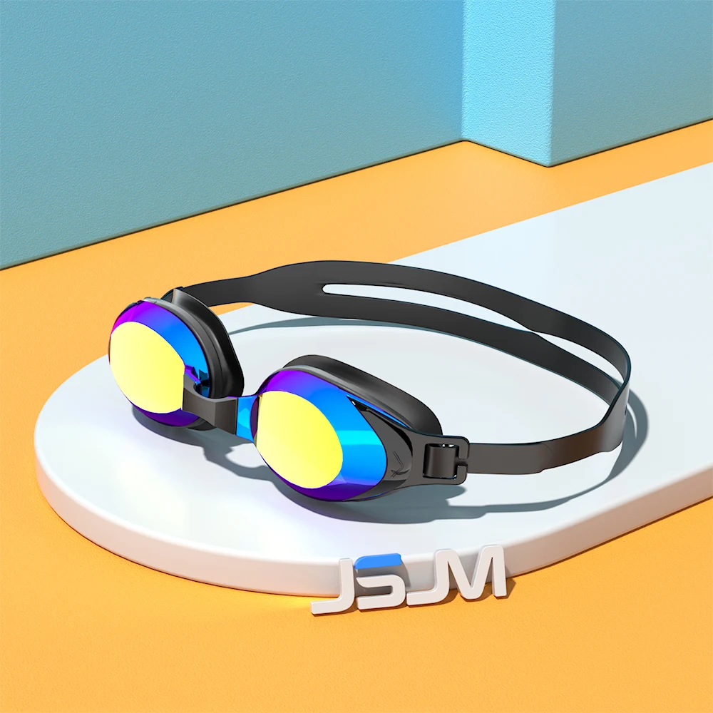 JSJM New Swimming Goggles Adults Anti-fog UV Protection Lens Men Women Professional Silicone Adjustable Swimming Glasses Unisex 4
