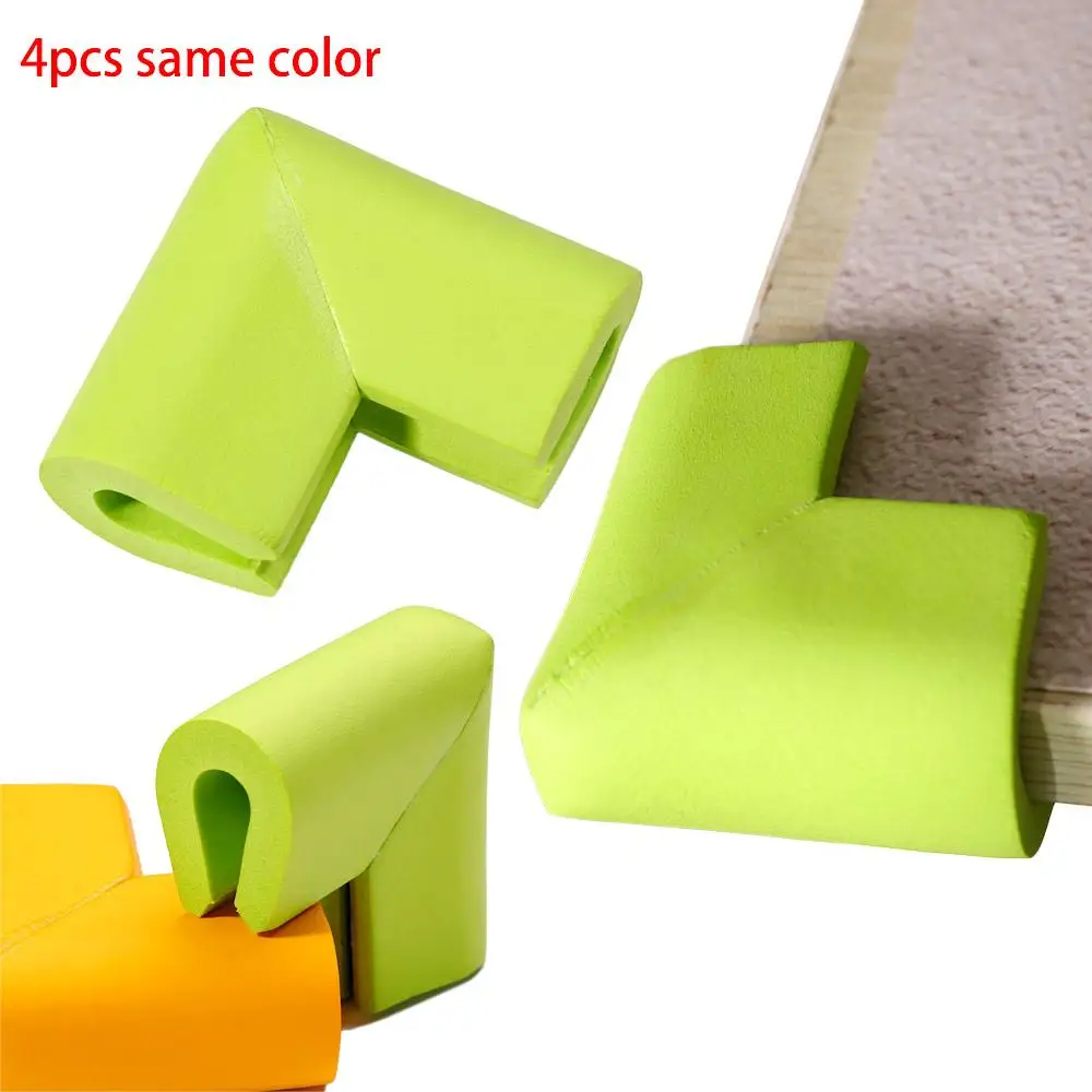 4PCS Baby Safety Corner Protector Soft Home Edge Table Furniture Corners Toddler Infant Protection Cover Security Protection silicone table corner protector table corner protector table edge protector furniture anti collision strip