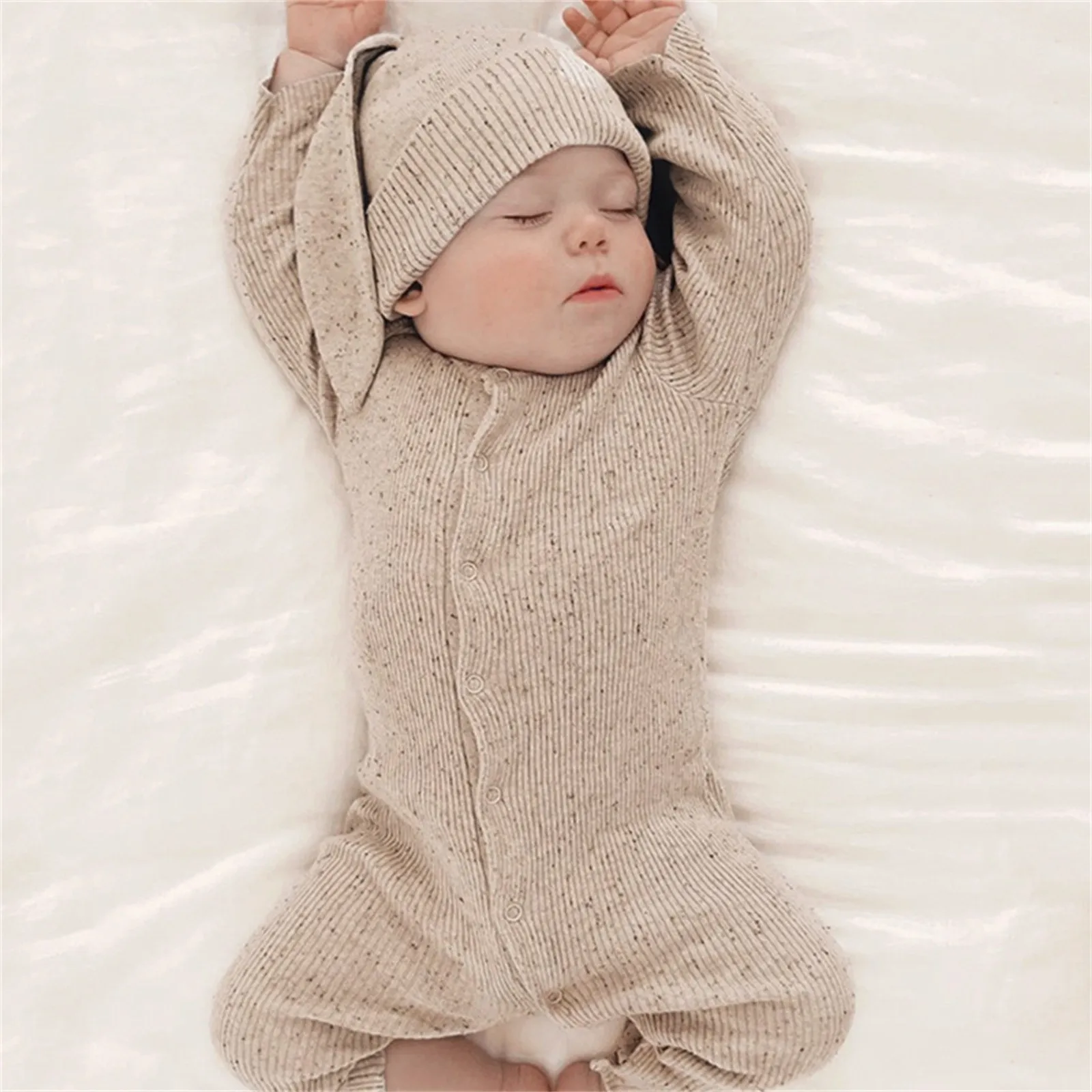 Cute Baby Bunny Romper for First Easter Celebration