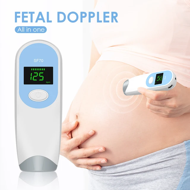 Doppler fœtal de poche portatif moniteur de rythme cardiaque pour bébé, gel,  écouteurs, ce babysound b grossesse bébé fœtus enregistreur