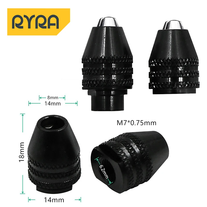 Ryra Multi Cambio Rapido Mandrino Senza Chiave Sostituzione Mandrino Universale Per Dremel 4486 Utensili Rotanti 3000 4000 7700 8200 Promozione