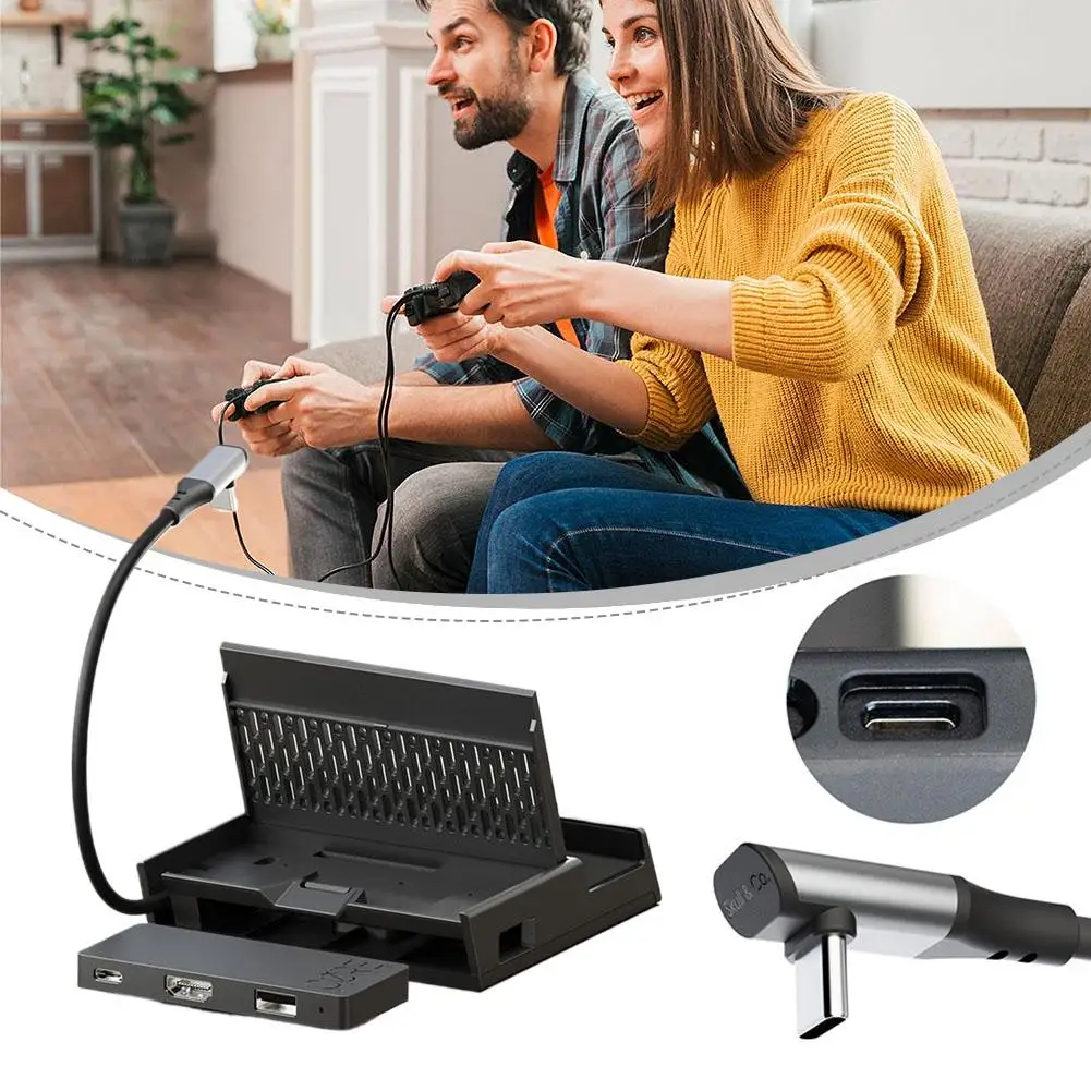 휴대용 도킹 스테이션 USB C 허브 (ROG, Xbox Ally X, Steam Deck 게임용 핸드헬드 확장 도크, 노트북 PC 전자기기용)