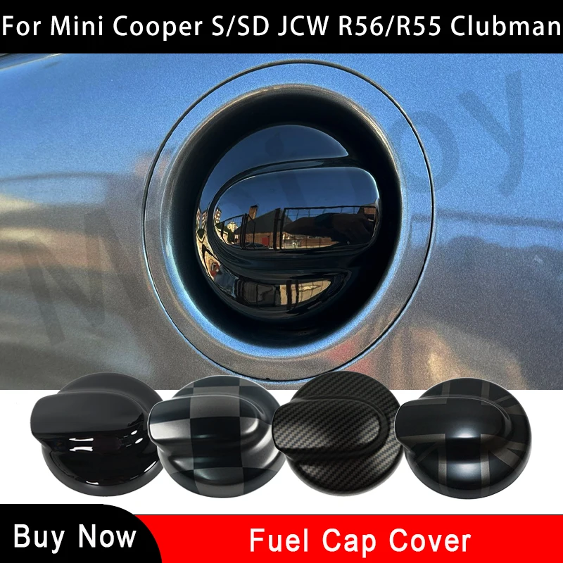 GlossBlackCarFuelTankCoverStickerForMiniCooperSSDJCW