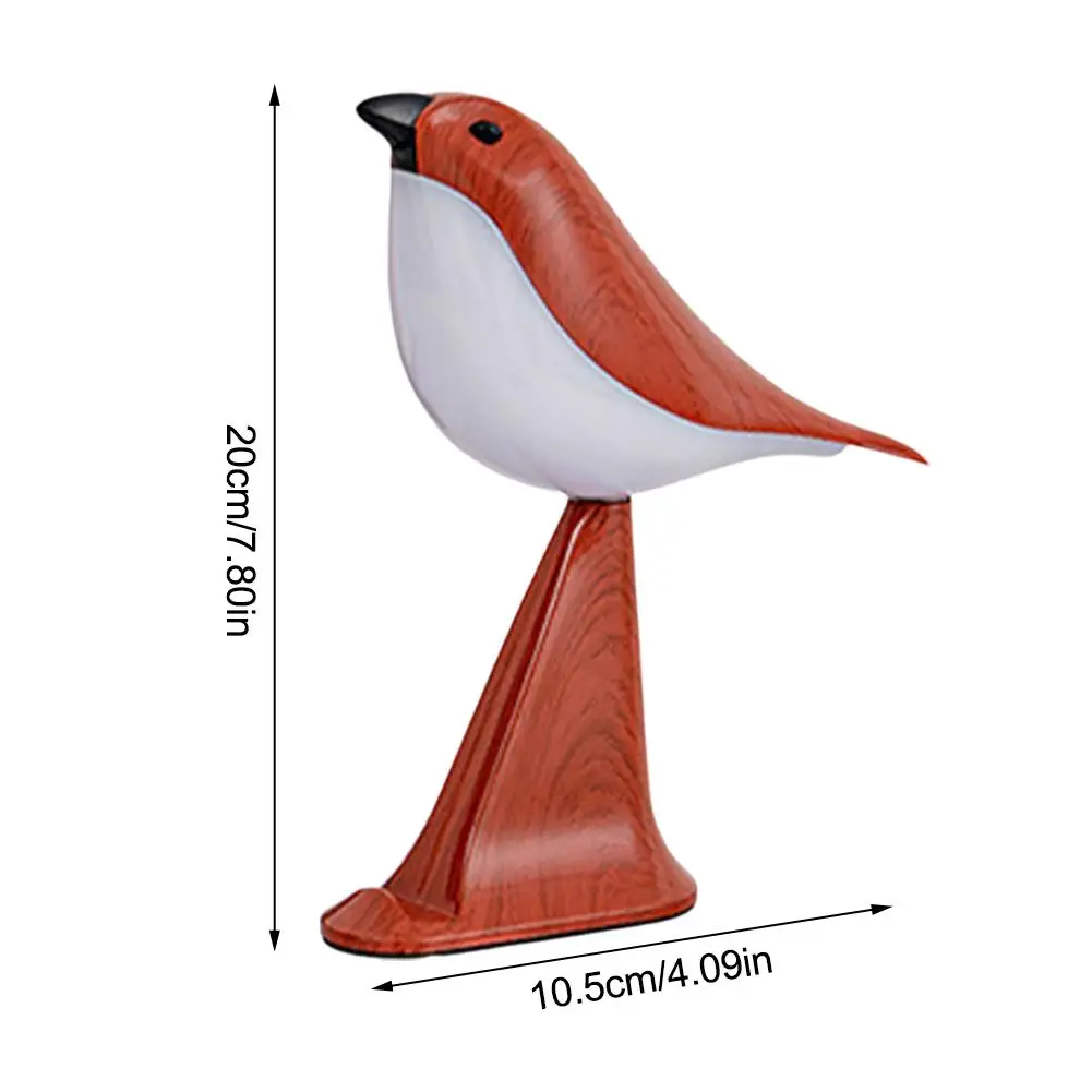 Creative Magpie Table Lamp Aroma USB Charging Adjustable Brightness Bird Table Lamp With Remote Control For Bedroom Phone Stand 6