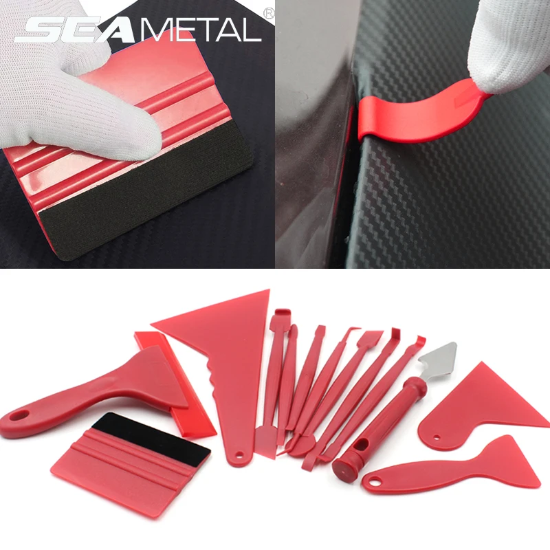 7/13pcs Car Wrapping Tools Kit Vinyl Scraper Cutter Film Squeegee Set Plastic Wrap Tool Car Window Tinting Accessories car wrapping tools,window tinting squeegee,vinyl squeegee,car film scraper,car vinyl scraper,automotive film tools,window tint squeegee
