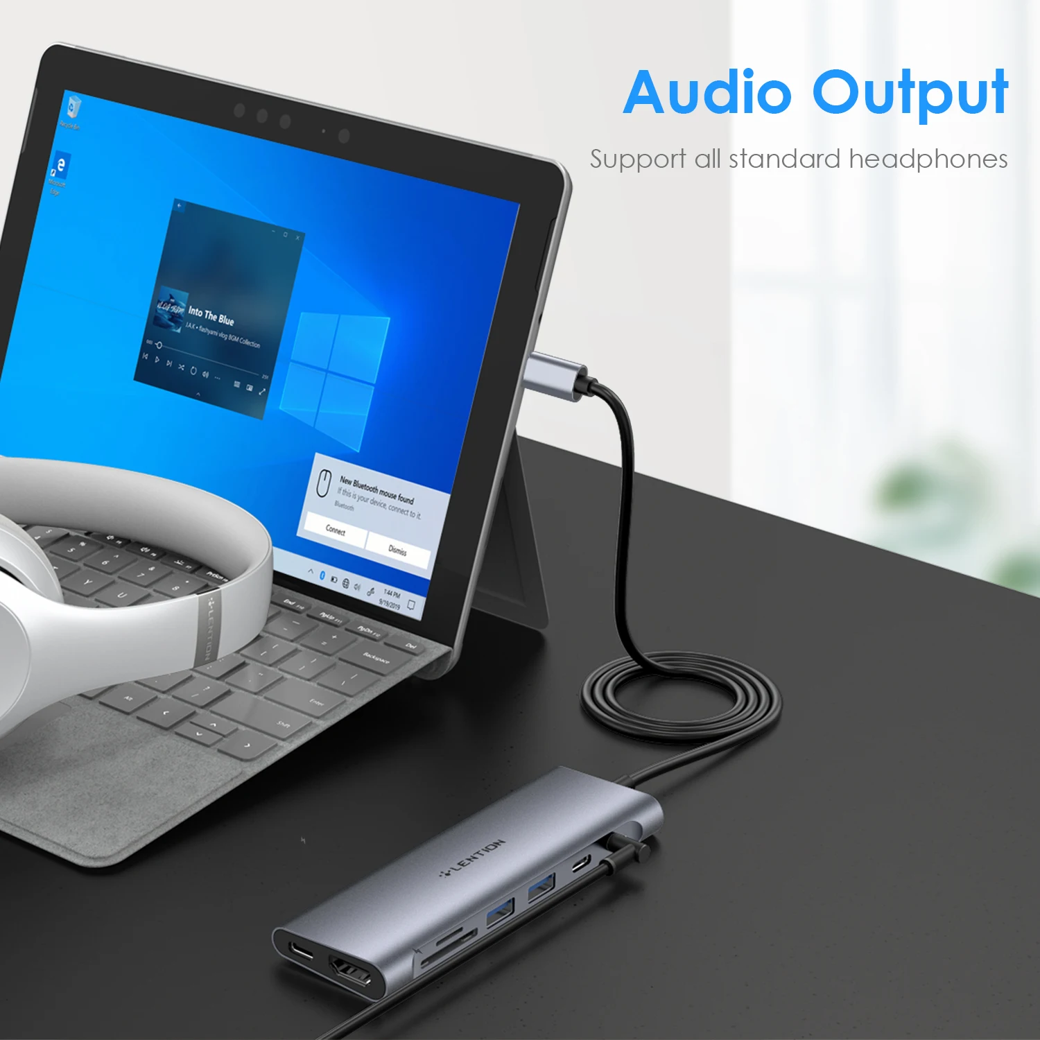 Lostrain Hub USB C 3.0, 7 En 2 Adaptador Multipuerto Tipo C Hub Con USB