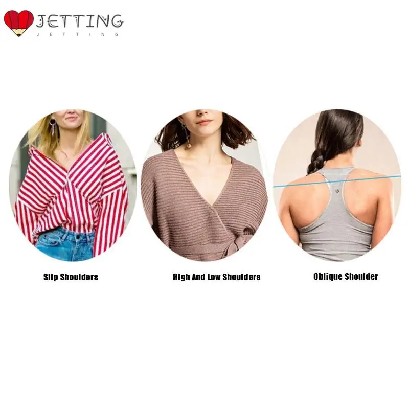 Silicone Shoulder Push-up Pads 1Pair Non-Slip Invisible Adhesive Shoulder Enhancer Reusable PadS For Women Men Clothing