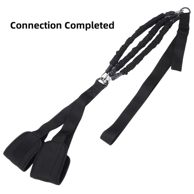 Pull Up Assistance Bands Set, Heavy Duty Resistance Band for Pull Up Bar, Adjustable Weight/Size with SBR Double Feet/Knee Rest 4