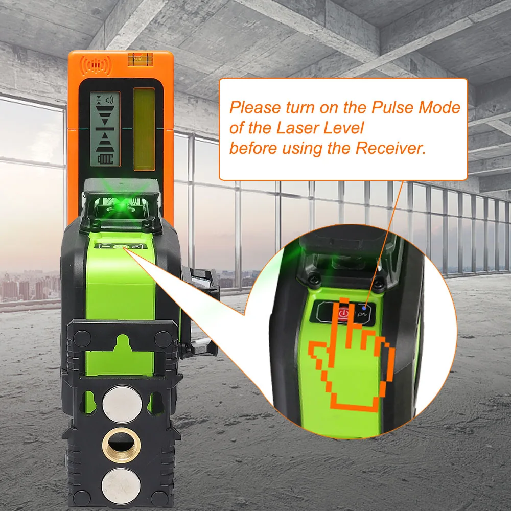 LR-5RG Laser Detector Green/ Red Laser Level Beam Receiver For Outdoor Indoor Se