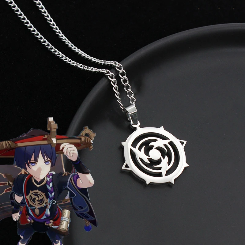 Game Genshin Impact Necklace Fatui Harbingers Scaramouche Kunikuzushi ...