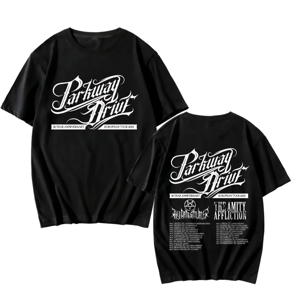 T-shirt Officiel The Plot In You Tour Europe 2025 - Noir, Unisexe, Tailles S à 5XL